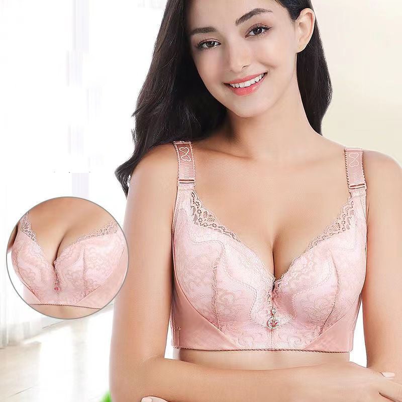 Bra 45-150Kg With Steel Ring Large Size Intimates For Women, Medium Thick, Large Breasts, Non-Slip, Upper Support, Anti-Sagging, Gathering And Auxiliary Breasts - Image 4